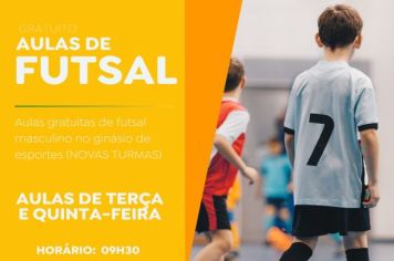 Novas turmas de futsal!