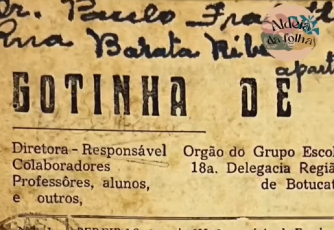 O Jornal Digitalizado de hoje é o Gotinha de Orvalho